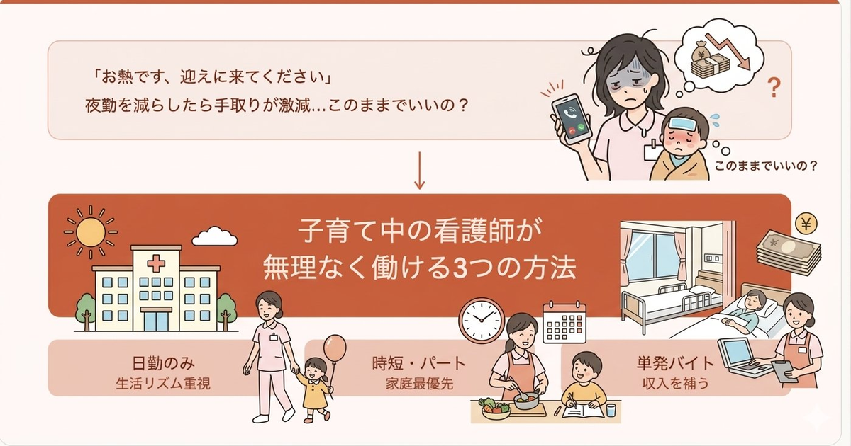 看護師の子育てを優先とした働き方