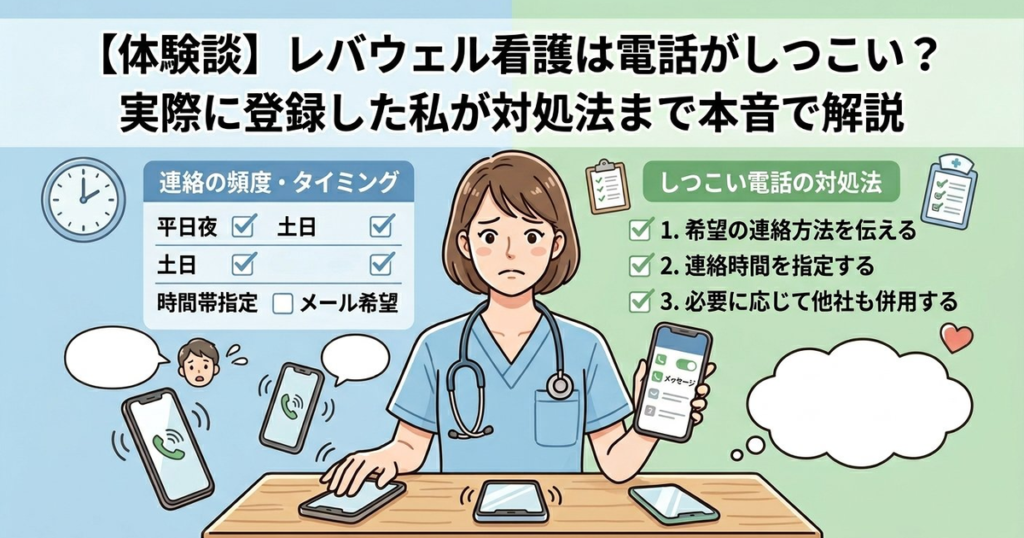 レバウェル看護は電話がしつこい？対処法