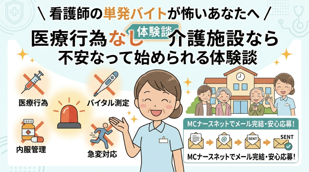 医療行為なしの介護施設にバイトをした体験談