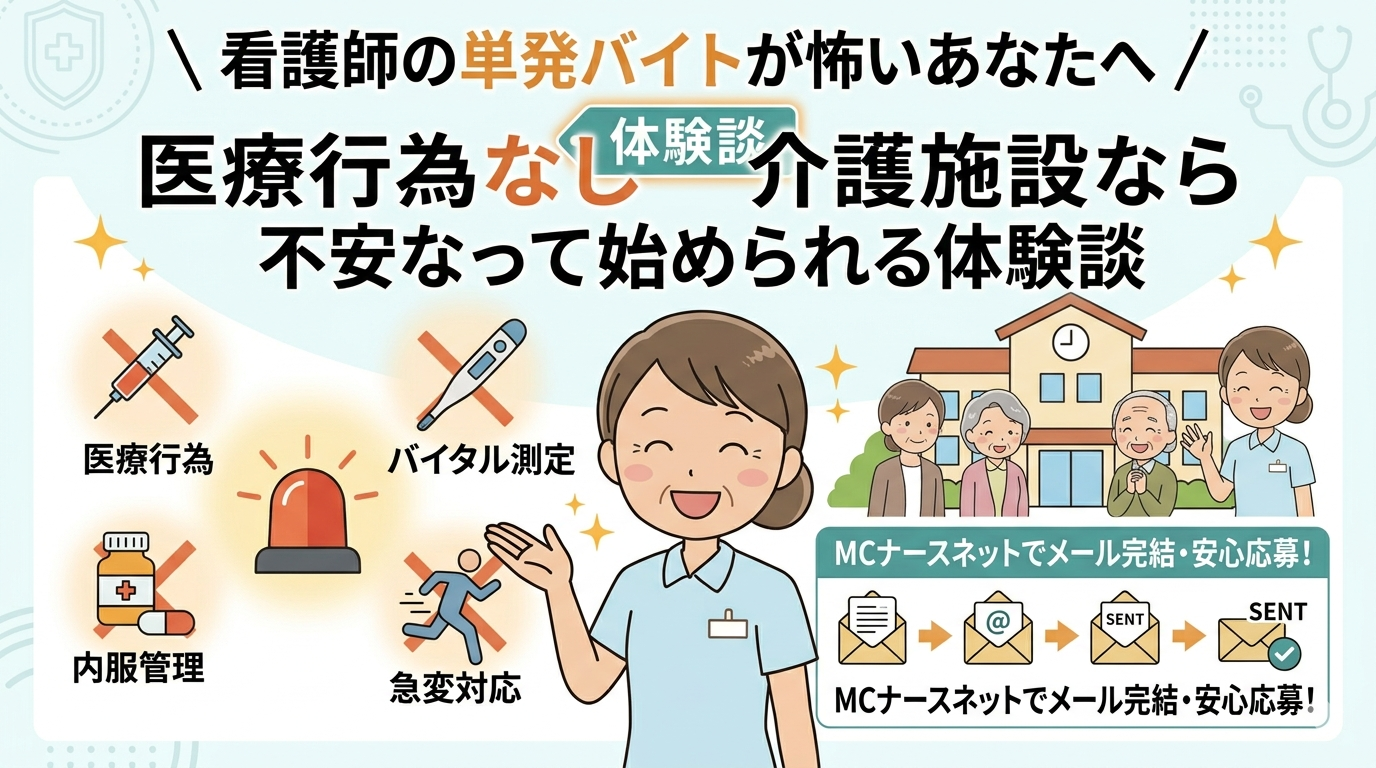 医療行為なしの介護施設にバイトをした体験談
