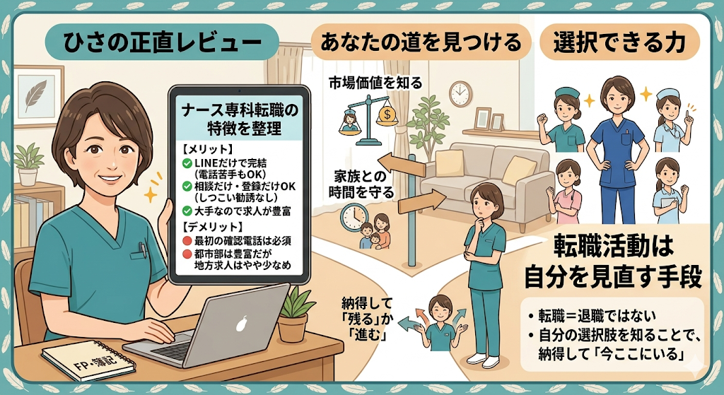 看護師の転職活動は「辞める」ためではなく、自分を見直すための手段