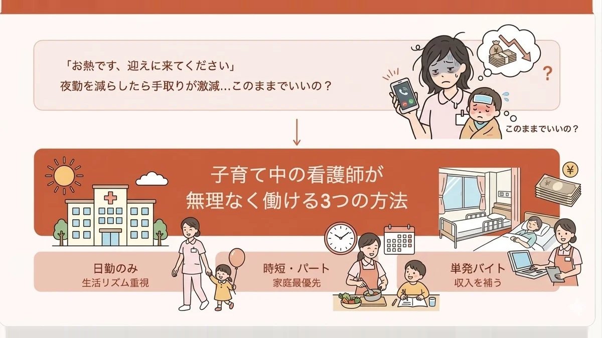 看護師の子育てを優先とした働き方