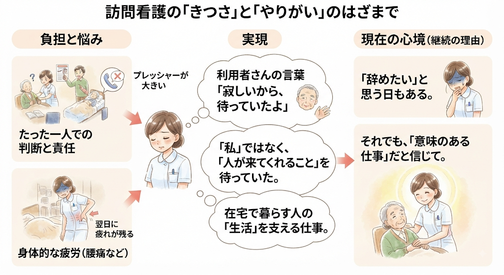 訪問看護のきつさとやりがい